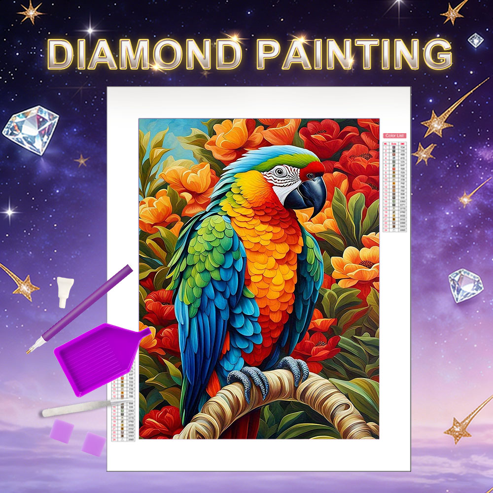 Plant Parenthood - HUACAN Diamond Painting Parrot Animal Full