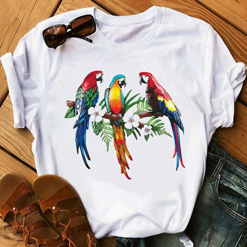 Colorful Parrot With Tropical  - Plant Parenthood incelemesi ve fiyatı
