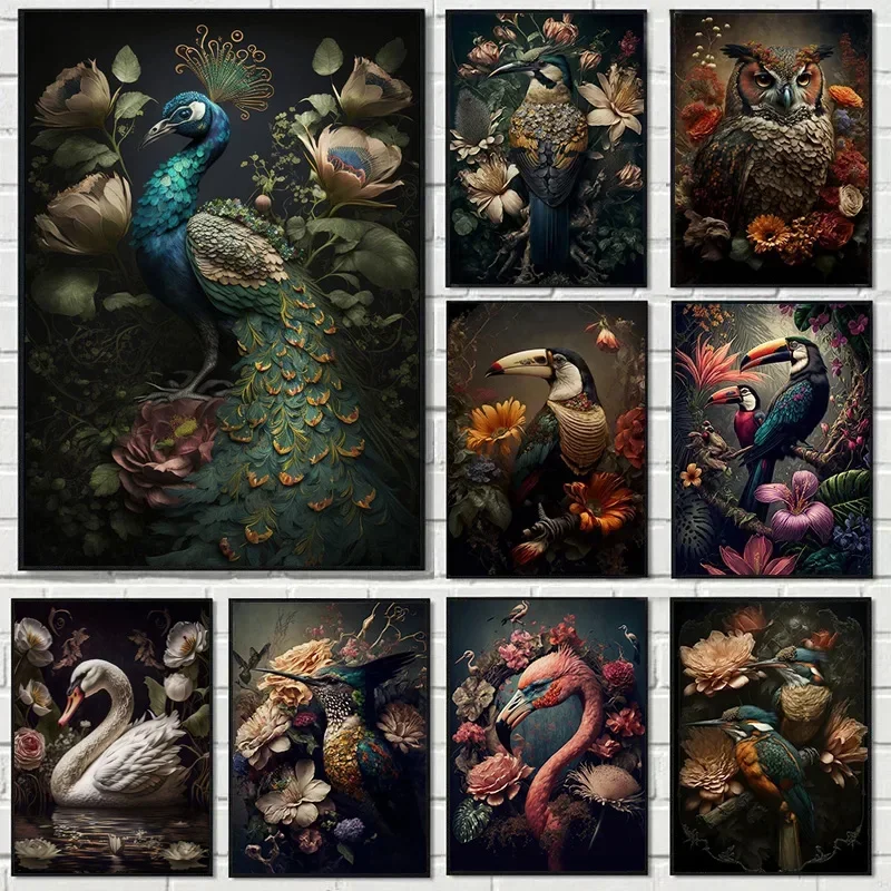 Vintage Birds and Flowers Canv - Plant Parenthood incelemesi ve fiyatı