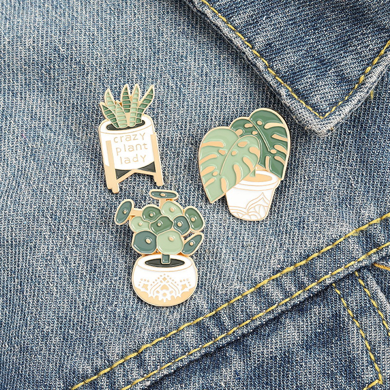 Potted Plant Brooch Monstera A - Cactus Mix Pot incelemesi ve fiyatı