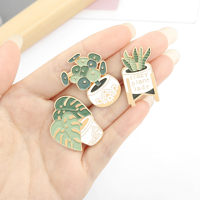 Potted Plant Brooch Monstera A - Cactus Mix Pot incelemesi ve fiyatı
