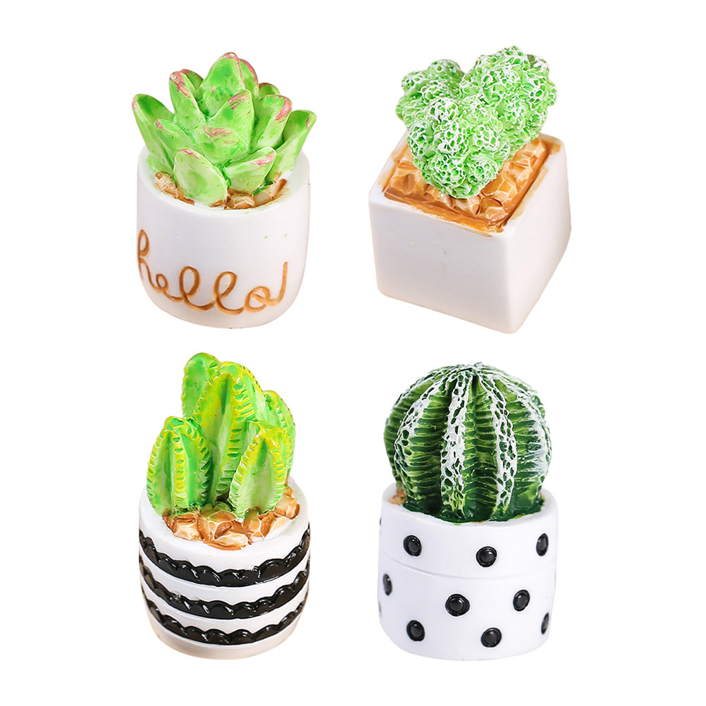 4Pcs Mini Faux Cactus Bonsai P - Cactus Mix Pot incelemesi ve fiyatı