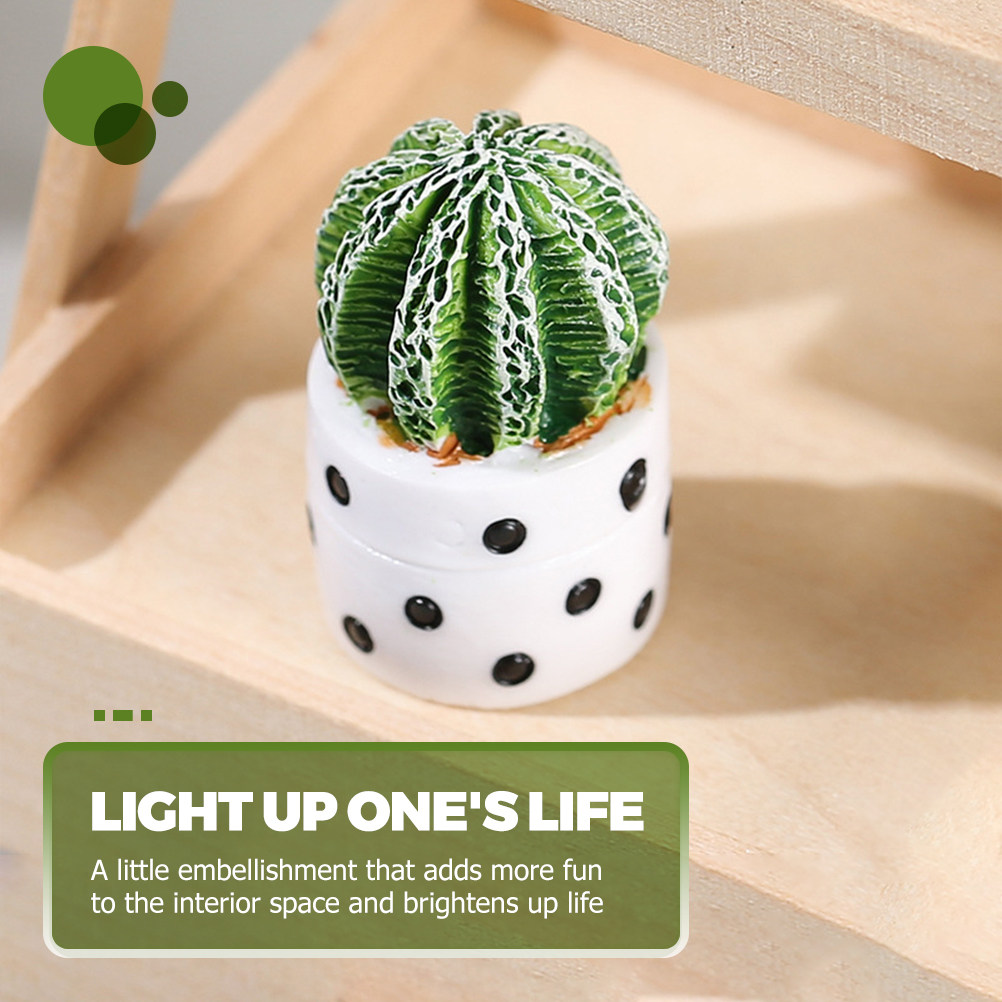 4Pcs Mini Faux Cactus Bonsai P - Cactus Mix Pot incelemesi ve fiyatı
