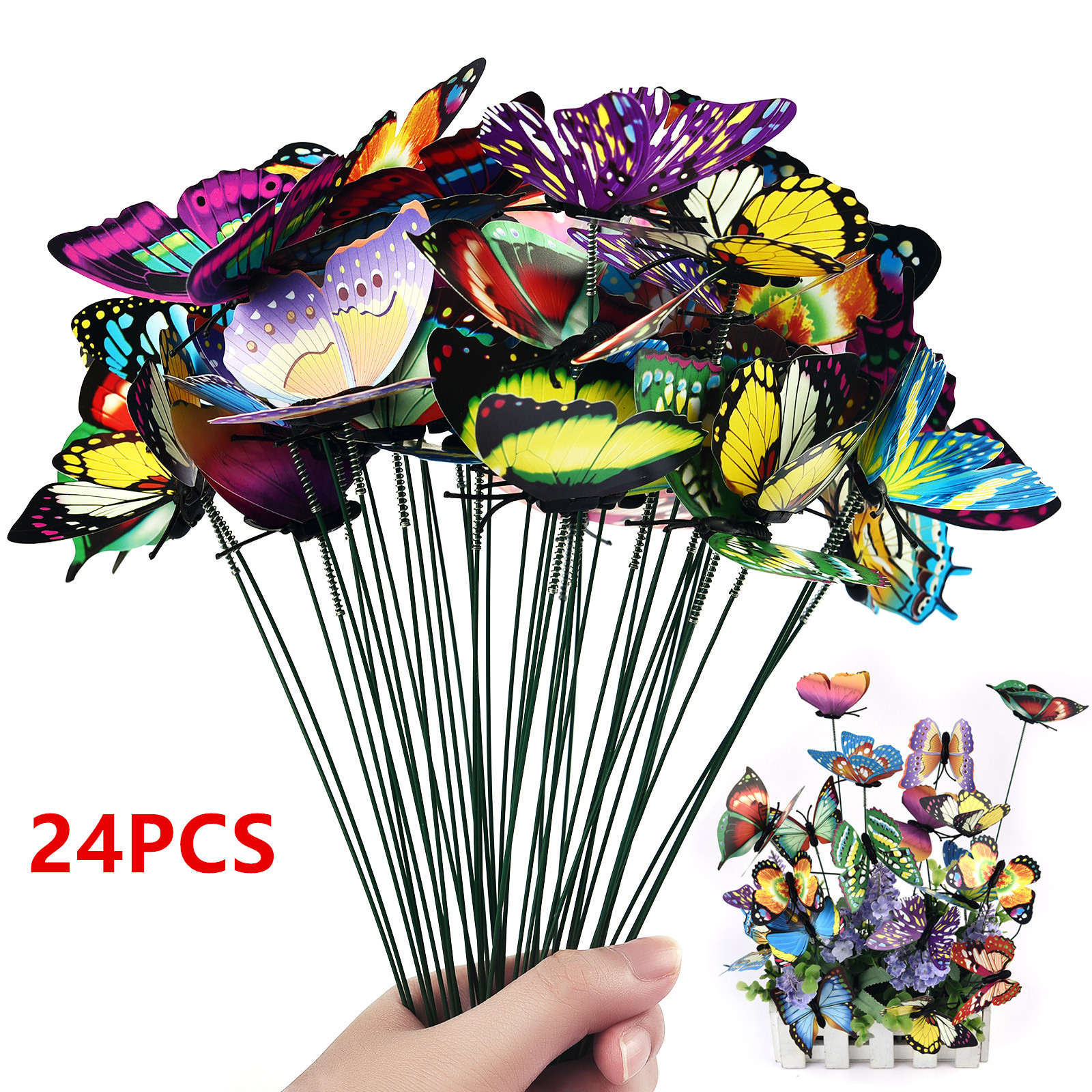 24Pcs/set Butterflies Garden Y - Plant Parents incelemesi ve fiyatı