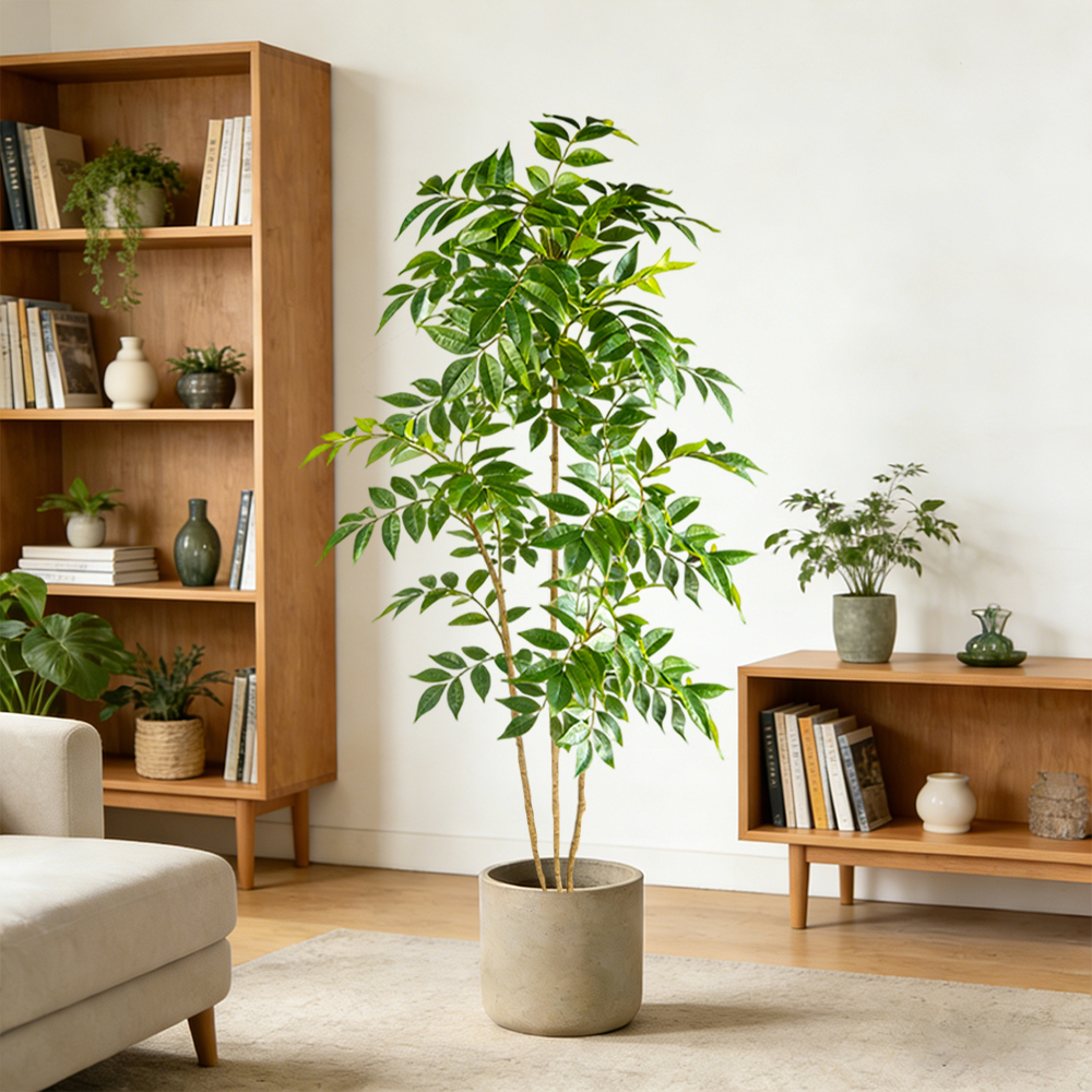 76-140cm Artificial Rubber Tre - Rubber Plant Ficus incelemesi ve fiyatı