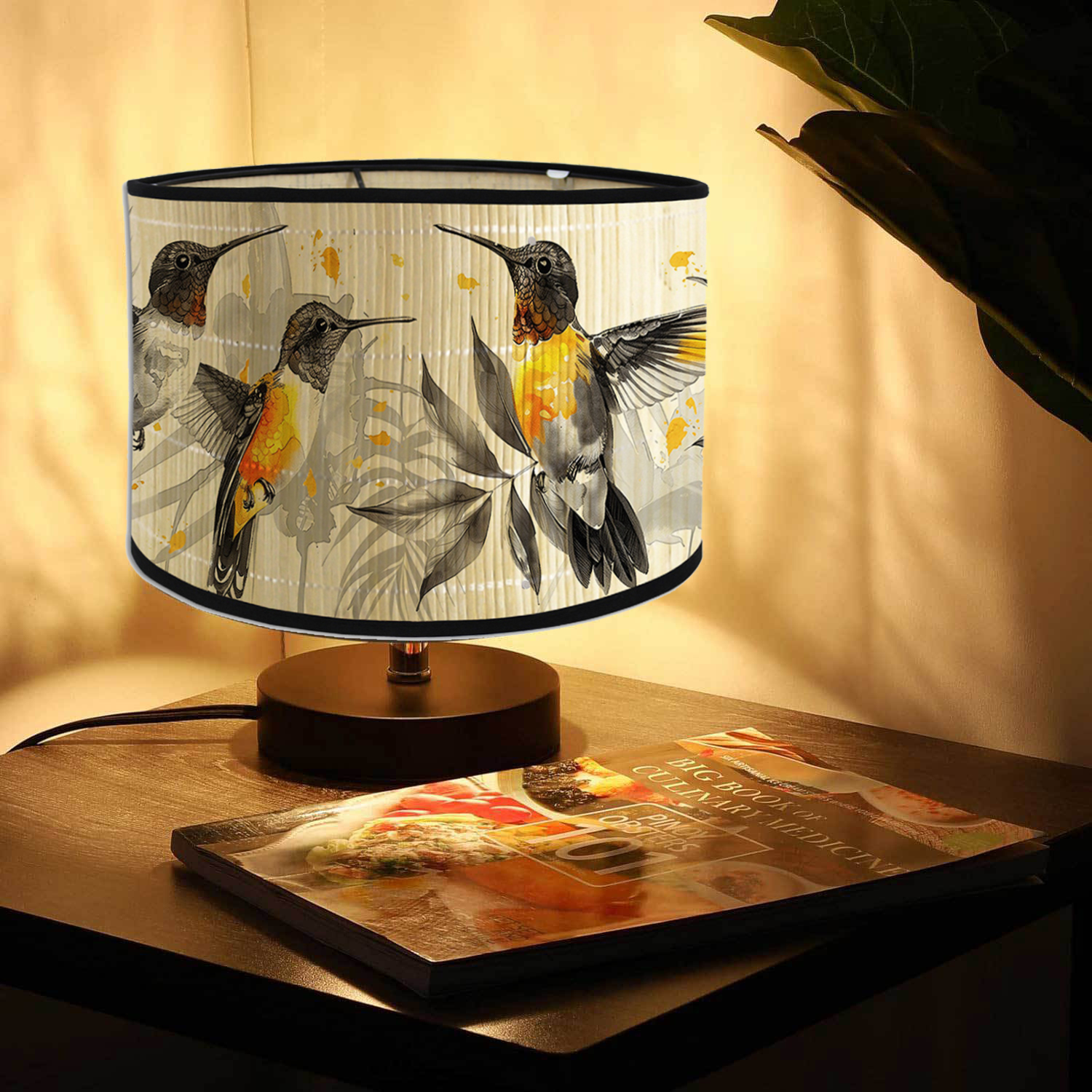 Vintage Floral Birds Drum Lamp - Plant Parenthood incelemesi ve fiyatı