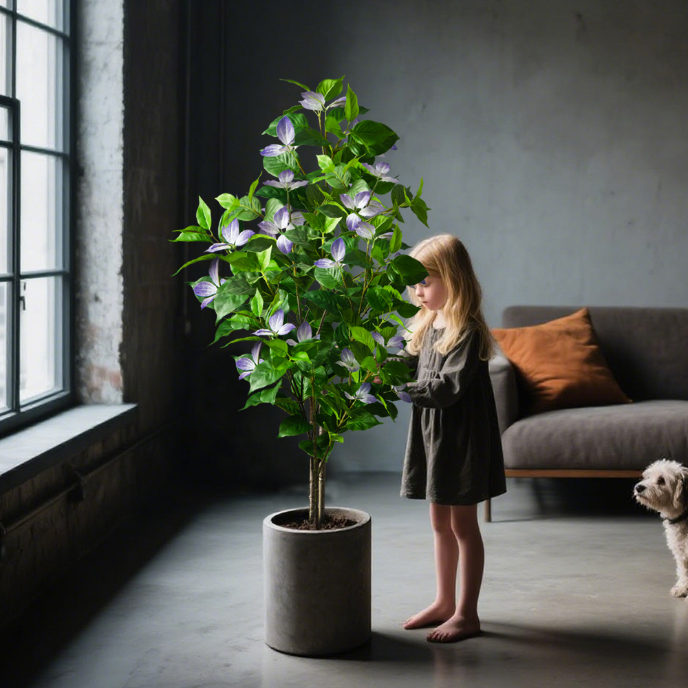 82-144cm Large Artificial Ficu - Rubber Plant Ficus incelemesi ve fiyatı
