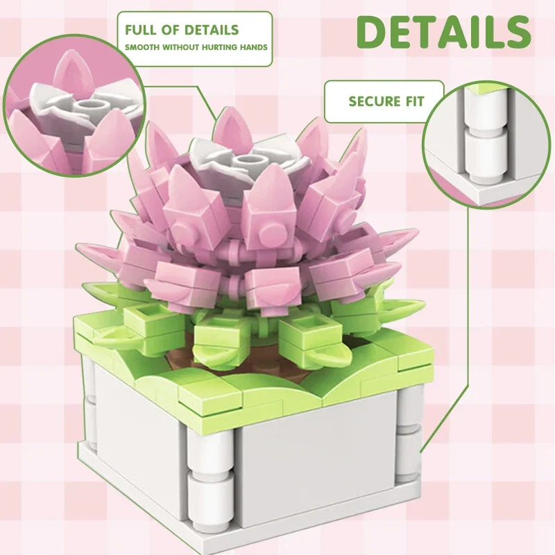 Block City DIY Potted Plants S - Cactus Mix Pot incelemesi ve fiyatı