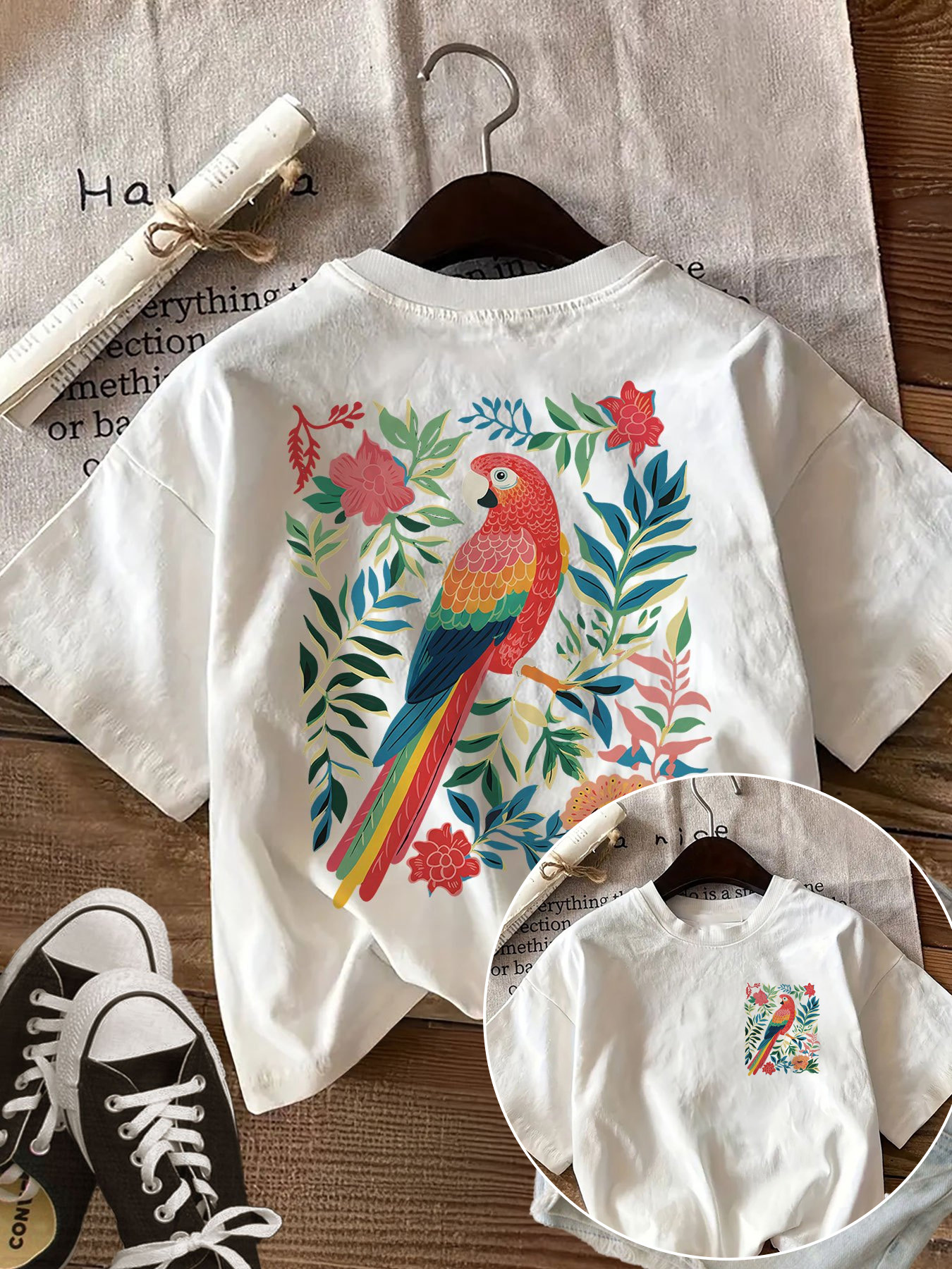Tropical Parrot Flower Graphic - Plant Parenthood incelemesi ve fiyatı
