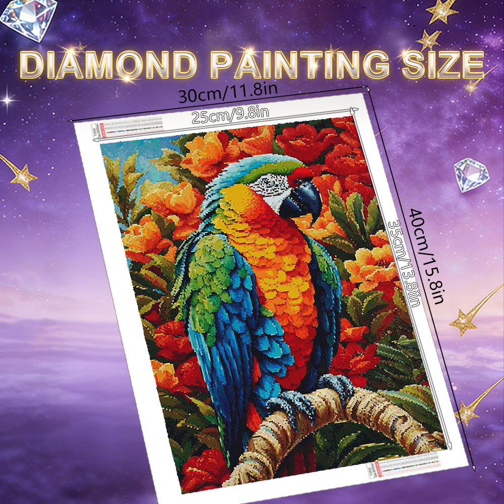 HUACAN Diamond Painting Parrot - Plant Parenthood incelemesi ve fiyatı