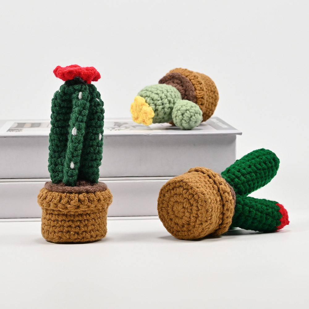Hand-Crocheted Cactus Potted P - Cactus Mix Pot incelemesi ve fiyatı