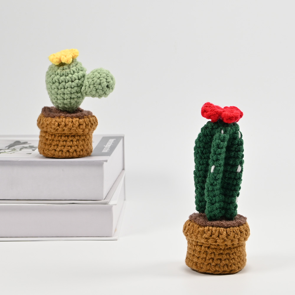 Hand-Crocheted Cactus Potted P - Cactus Mix Pot incelemesi ve fiyatı