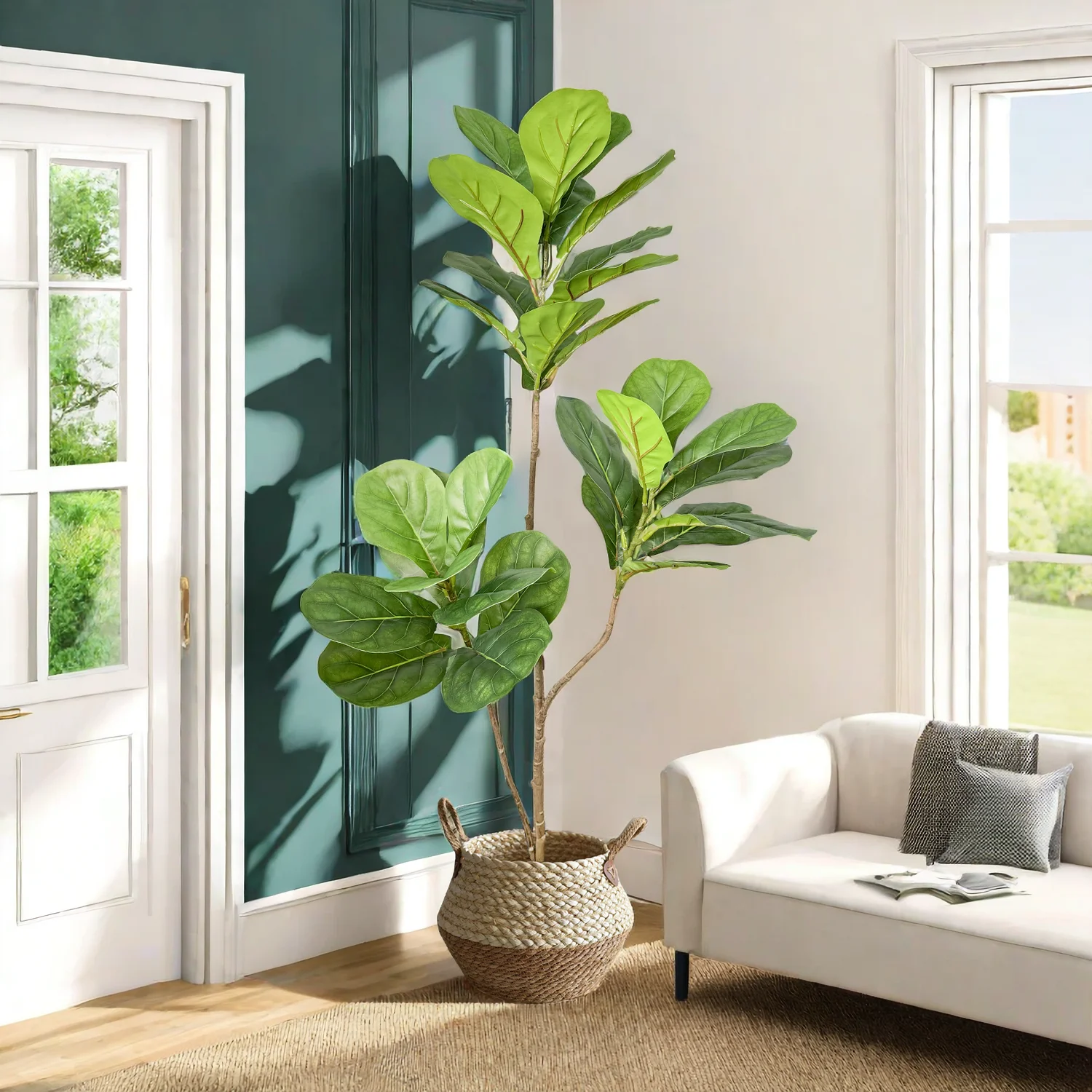 70/135cm Artificial Ficus Tree - Rubber Plant Ficus incelemesi ve fiyatı