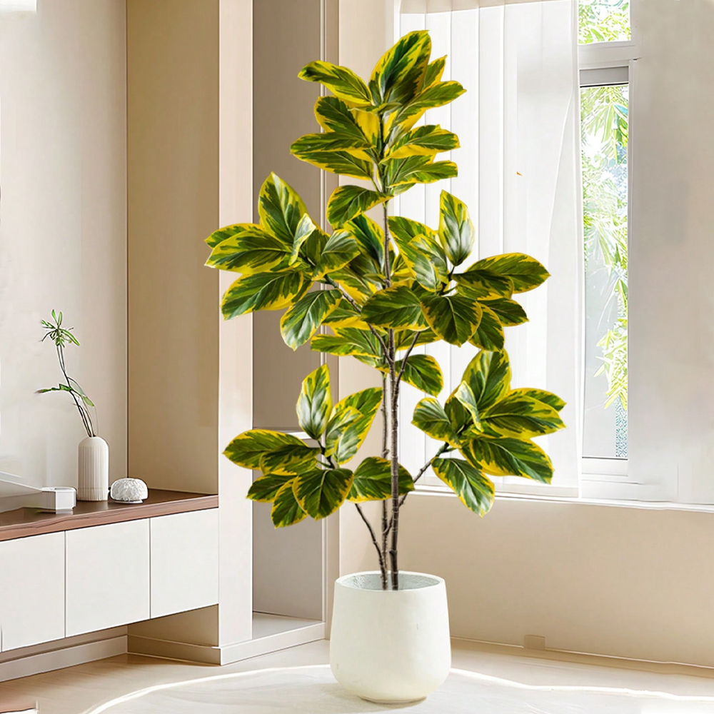 70-130cm Artificial Banyan Tre - Rubber Plant Ficus incelemesi ve fiyatı