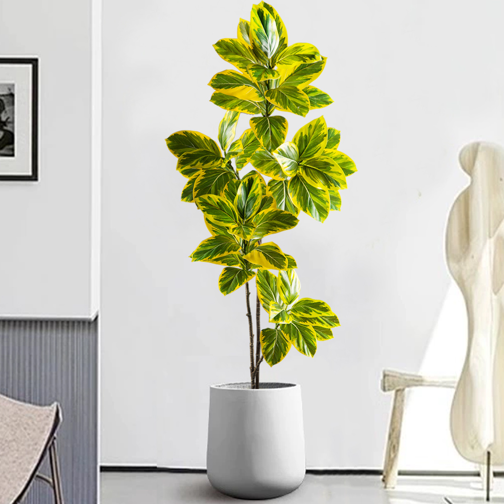 70-130cm Artificial Banyan Tre - Rubber Plant Ficus incelemesi ve fiyatı