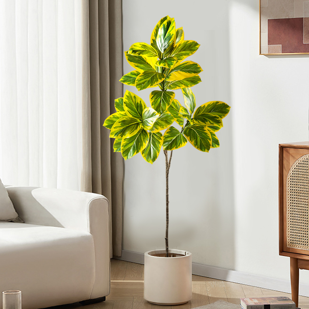 70-130cm Artificial Banyan Tre - Rubber Plant Ficus incelemesi ve fiyatı