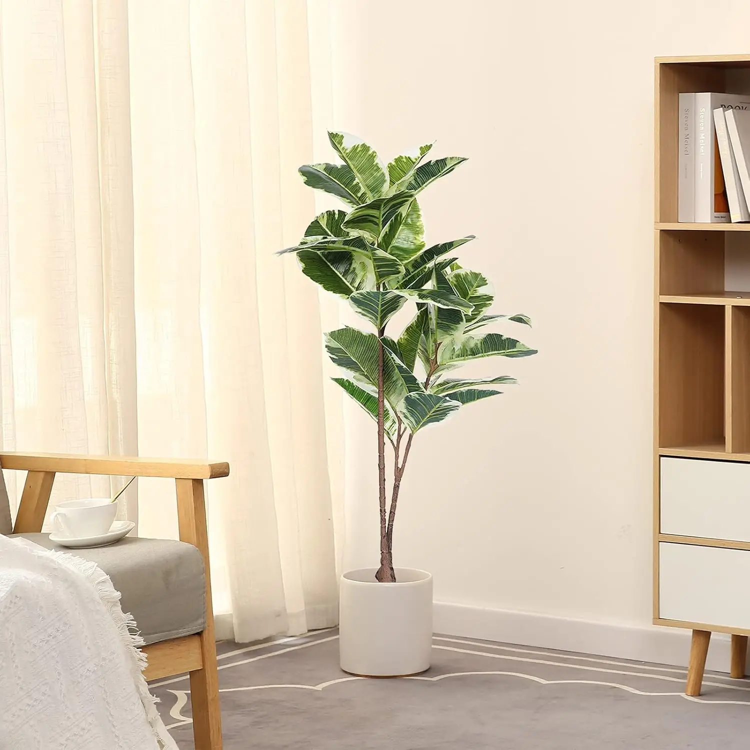 Artificial Rubber Tree Ficus P - Rubber Plant Ficus incelemesi ve fiyatı