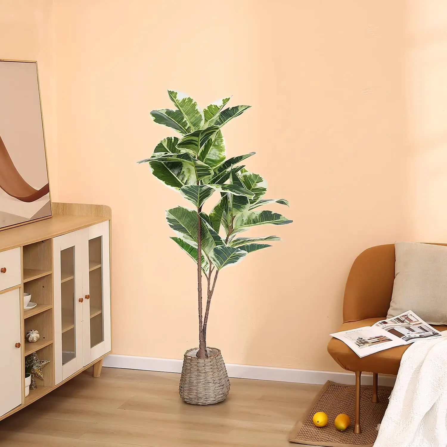 Artificial Rubber Tree Ficus P - Rubber Plant Ficus incelemesi ve fiyatı