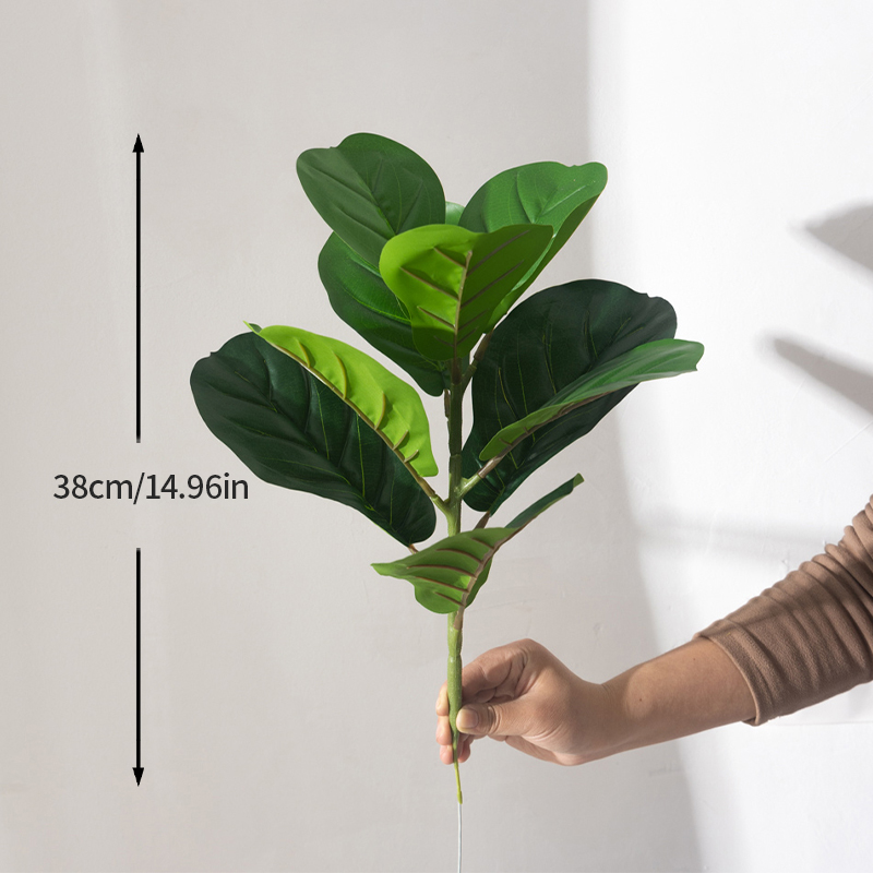 38cm Fake Ficus Tree Artificia - Rubber Plant Ficus incelemesi ve fiyatı