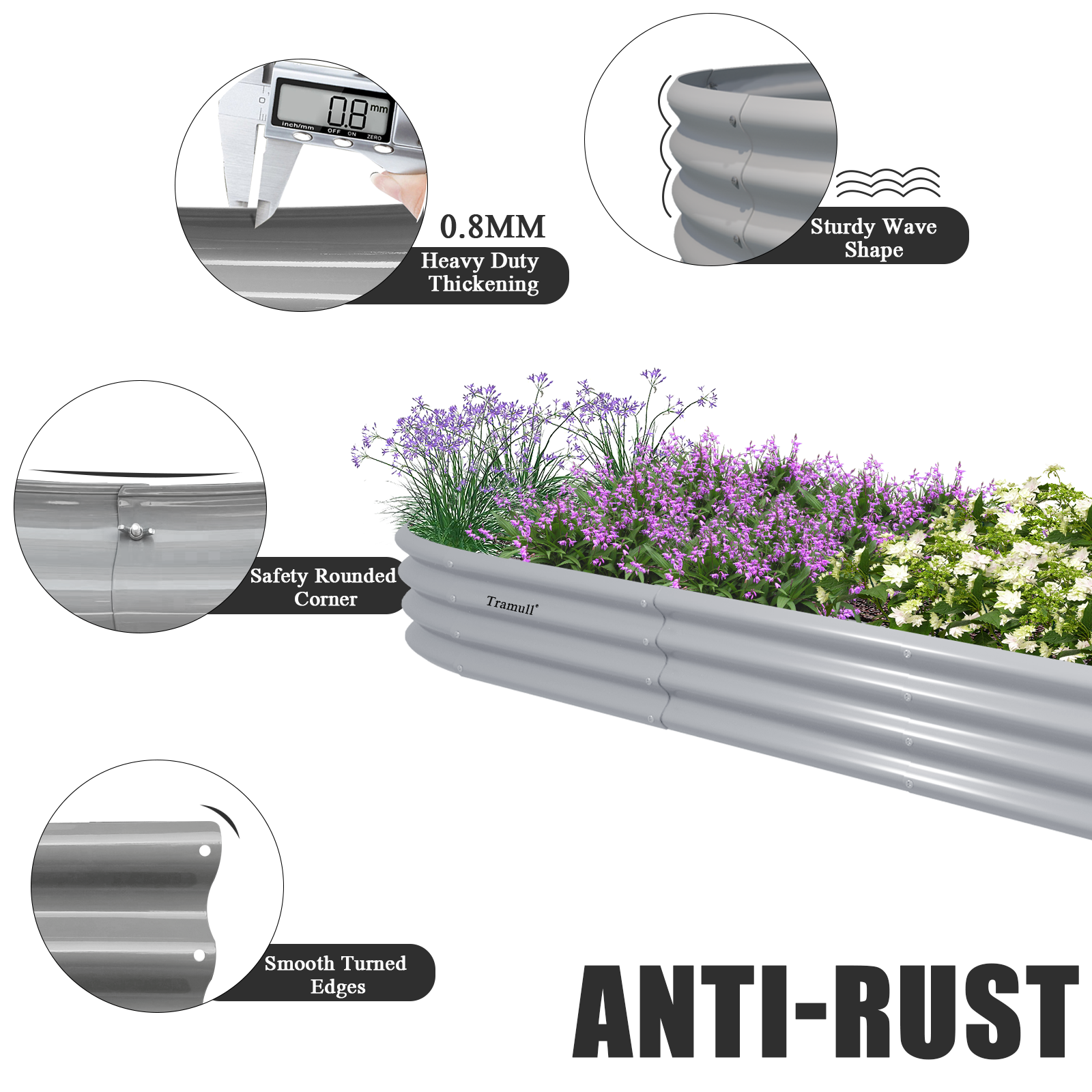 12x2x1FT Galvanized Raised Gar - Plant Parents incelemesi ve fiyatı