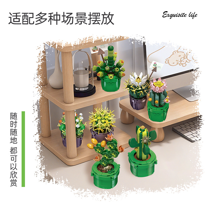 JIE-STAR JJ9175 Cactus Succule - Cactus Mix Pot incelemesi ve fiyatı