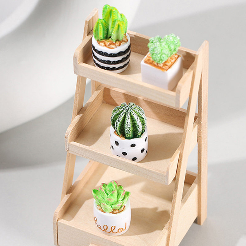 /Kb/1/4pcs 1:12 Dollhouse Mini - Cactus Mix Pot incelemesi ve fiyatı